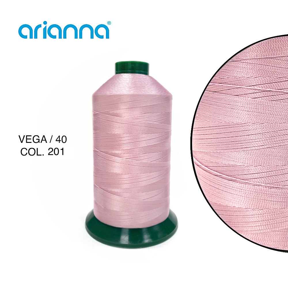 558  НИТЬ ШВЕЙНАЯ VEGA SUPER 40/3, "ARIANNA", Тройной крутки, намотка 4000 м, толщина-40, состав-100